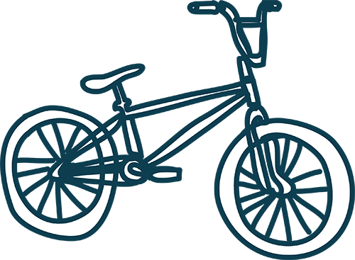 Pixel Doodle Fahrrad